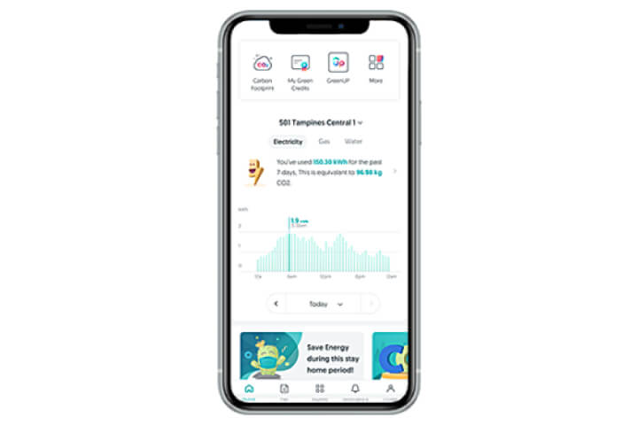 Go green with the Singapore Power app